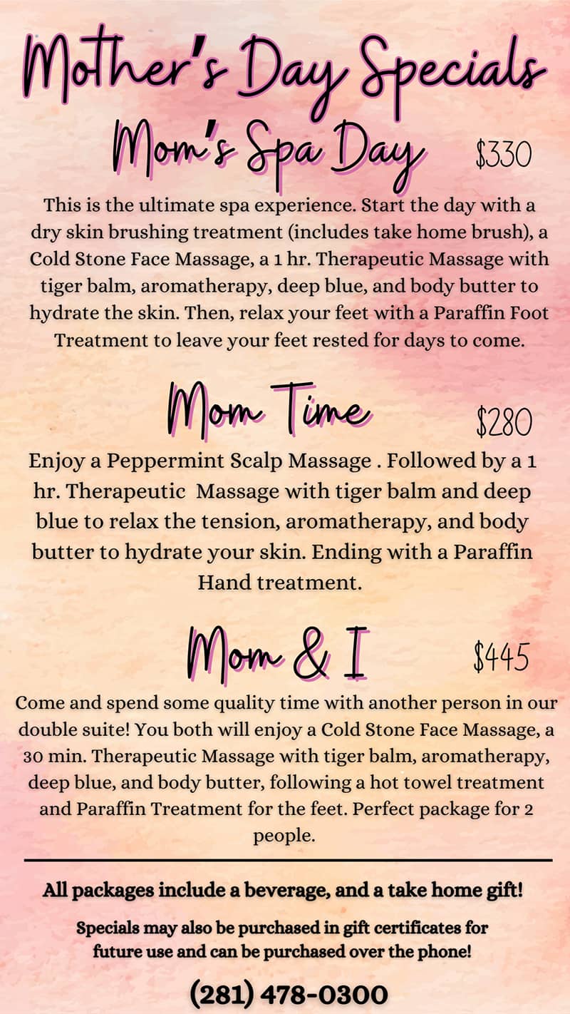 Mother's Day 2025 Specials